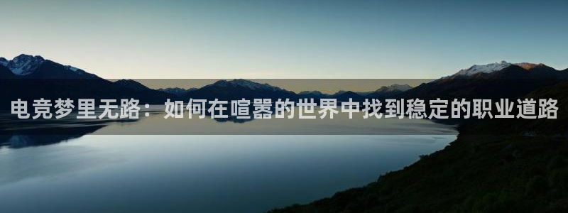 JJB电竞官：电竞梦里无路：如何在喧嚣的世界中找到稳定的职业道路