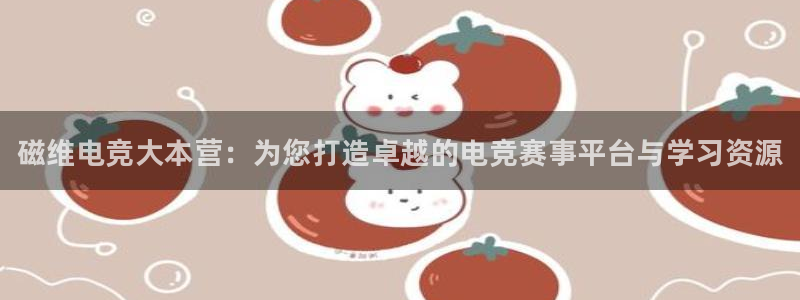 JJB电竞官方网站：磁维电竞大本营：为您打造卓越的电竞赛事平台与学习资源