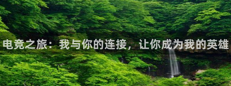 JJB电竞官：电竞之旅：我与你的连接，让你成为我的英雄