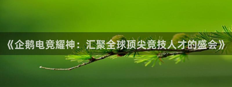 JJB电竞官方网站：《企鹅电竞耀神：汇聚全球顶尖竞技人才的盛会》